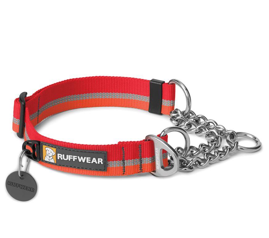Ruffwear Chain Reaction Half Check Dog Collar Kokanee Red