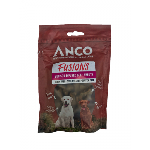 Anco Fusions Grain Free Natural Dog Treats - Beef & Venison