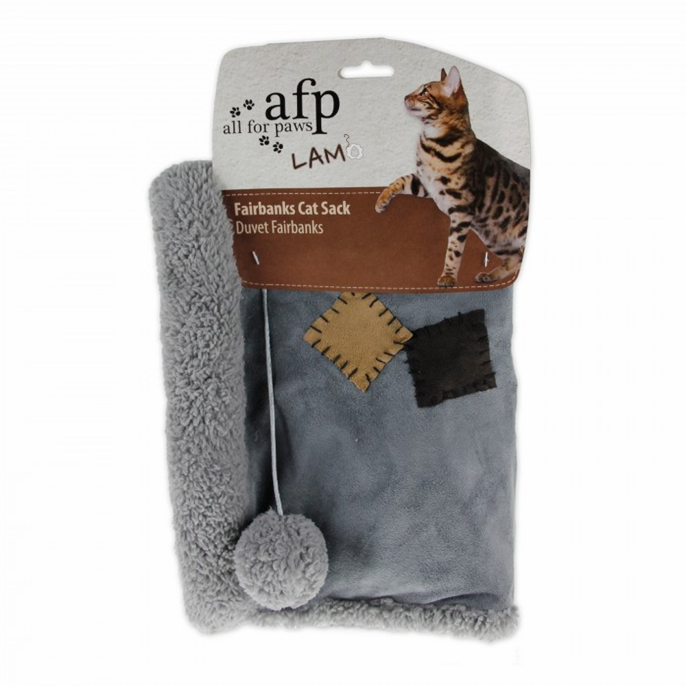 All For Paws Lamb Fairbanks Cat Sack in grey