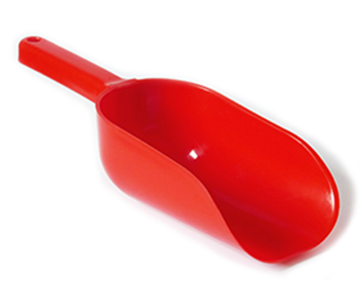 Petface red pet food and bird seed scoop