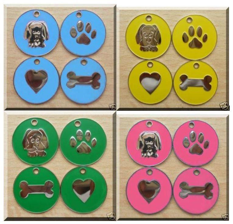 Nickel Design Engraved Dog Tags