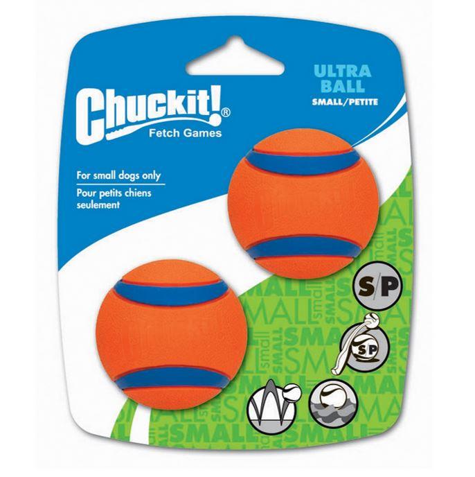 Chuckit! Ultra Ball Dog Toy Small - Twin Pack