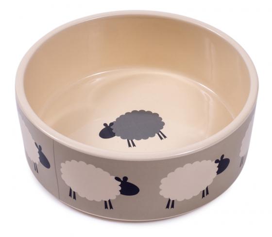 Petface Sheep Ceramic Dog Bowl