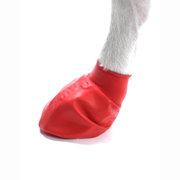 Pawz Rubber Dog Boots - Red