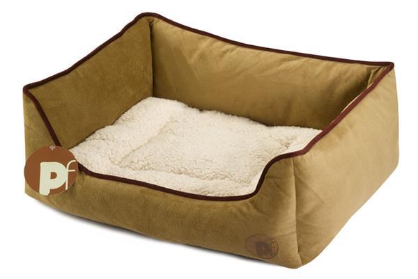 Petface Country Square dog bed -Taupe