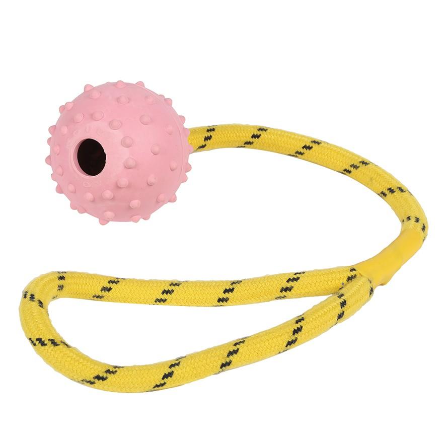 Happy Pet Tough Toys Ball on a Rope - Small
