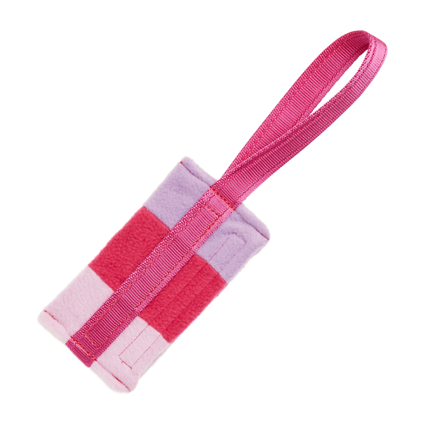 Tug-E-Nuff Food Bag Standard - Lilac/Pink/Baby Pink Fleece