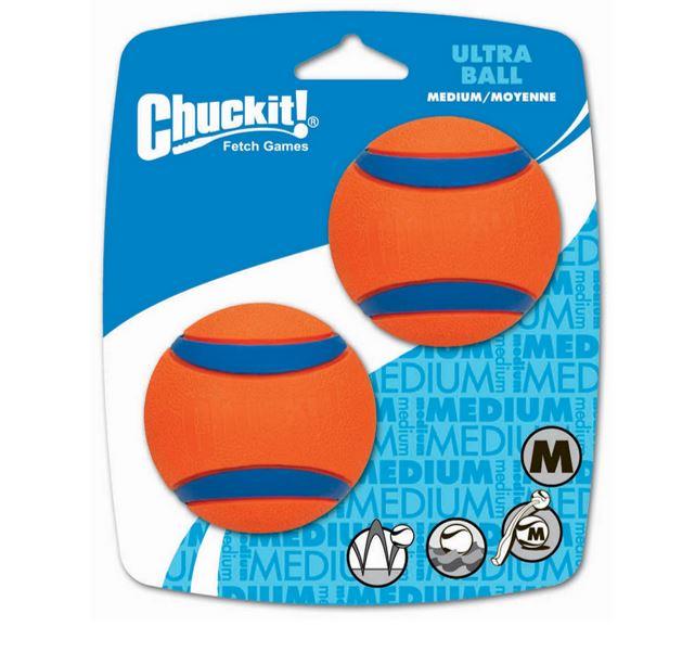 Chuckit! Ultra Ball Dog Toy Medium - Twin Pack