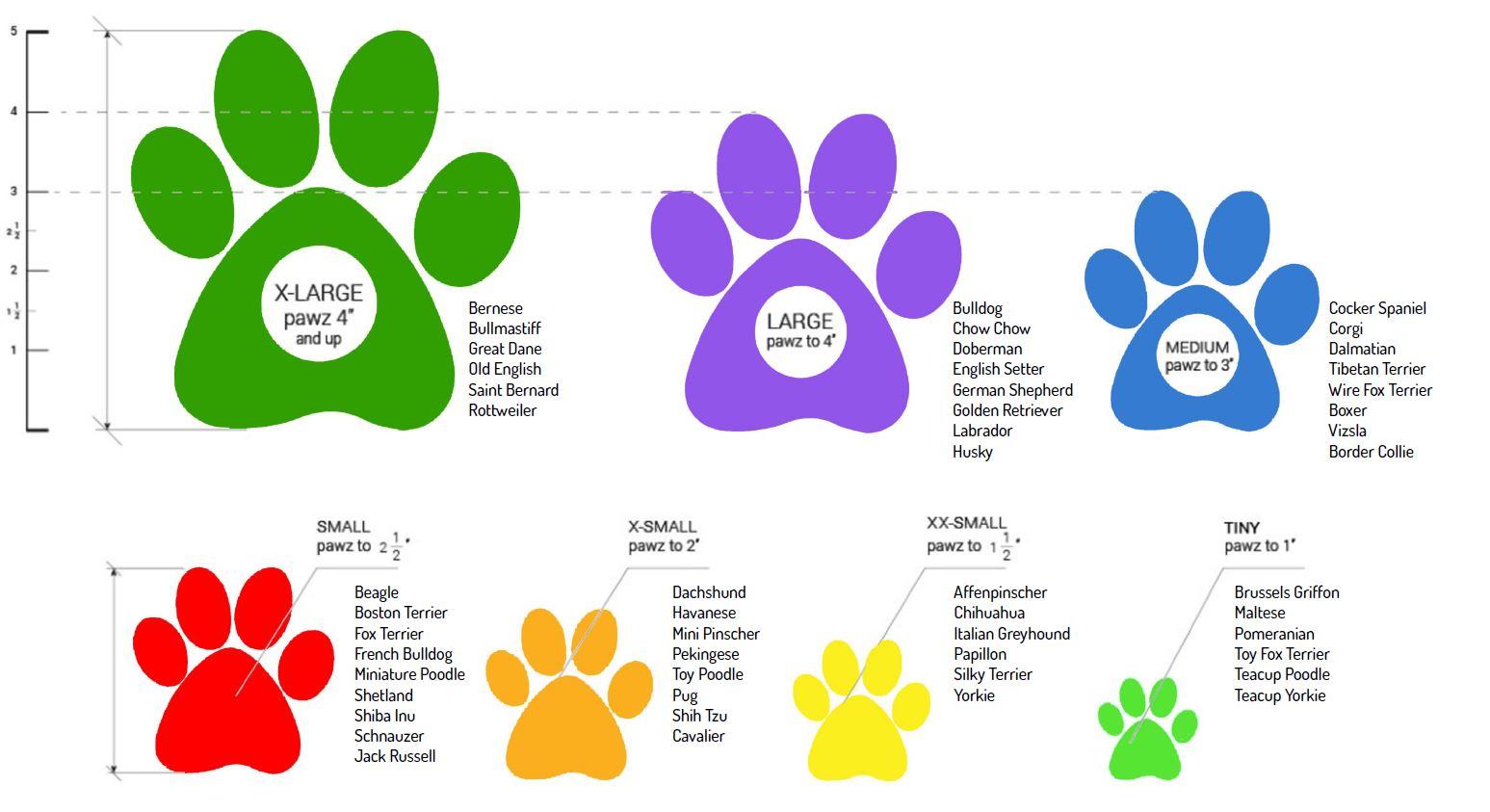 Pawz Rubber Dog Boots - Breed Guide