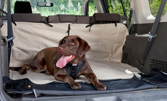 Kurgo cargo cape boot liner for dogs with seats up