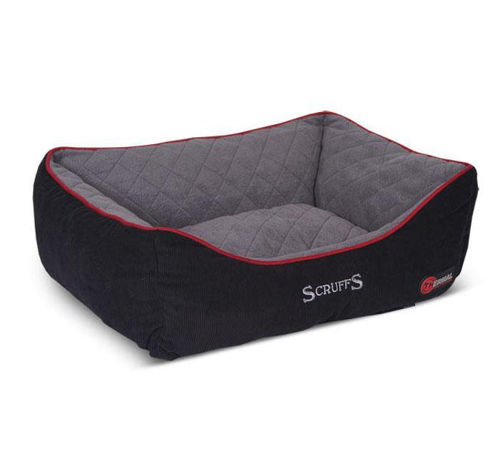 Scruffs Thermal Box Dog Bed Black Grey