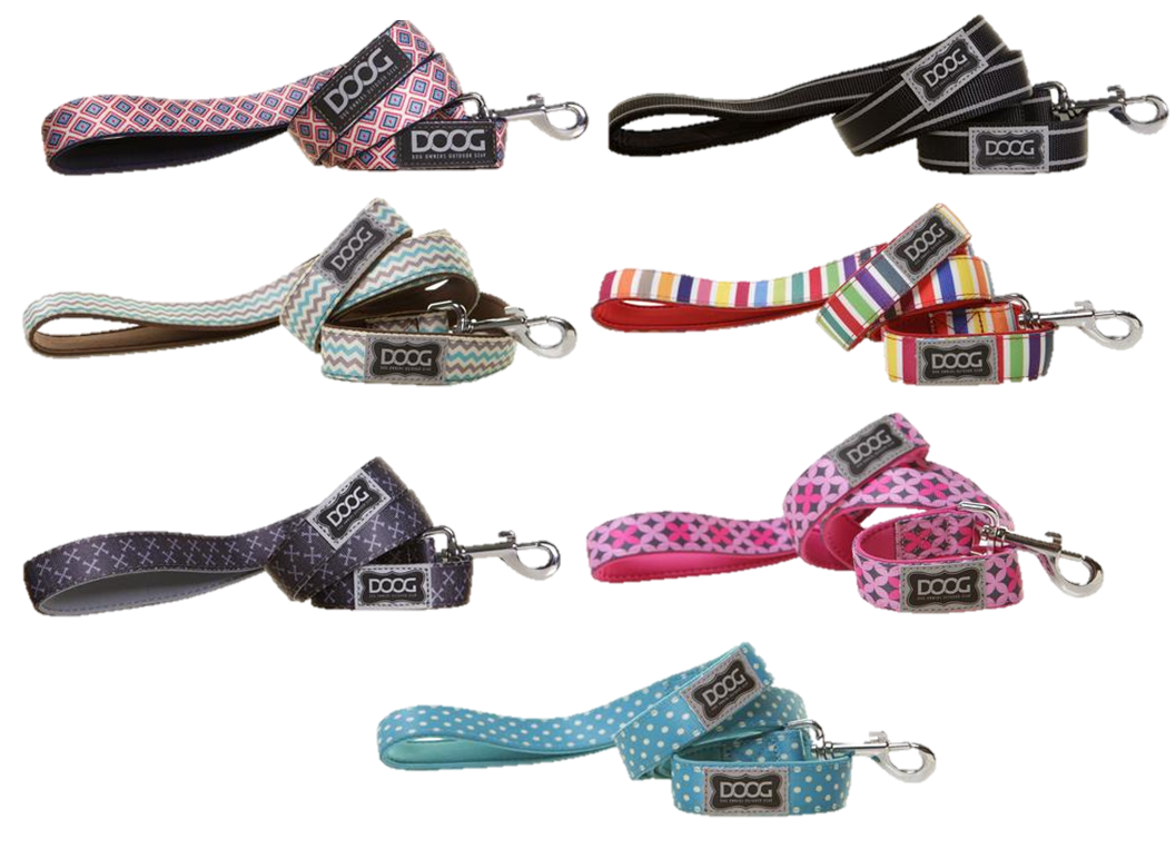 DOOG neoprene dog lead in all colours and designs