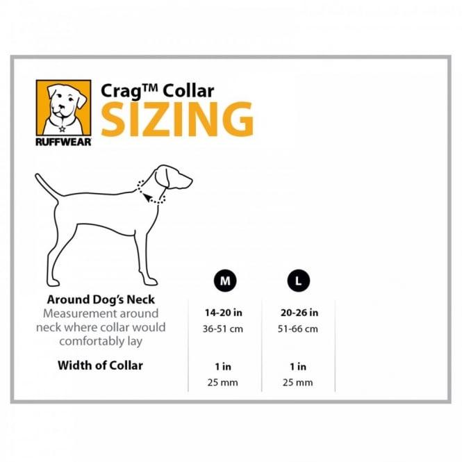 Ruffwear Crag Dog Collar Size Guide