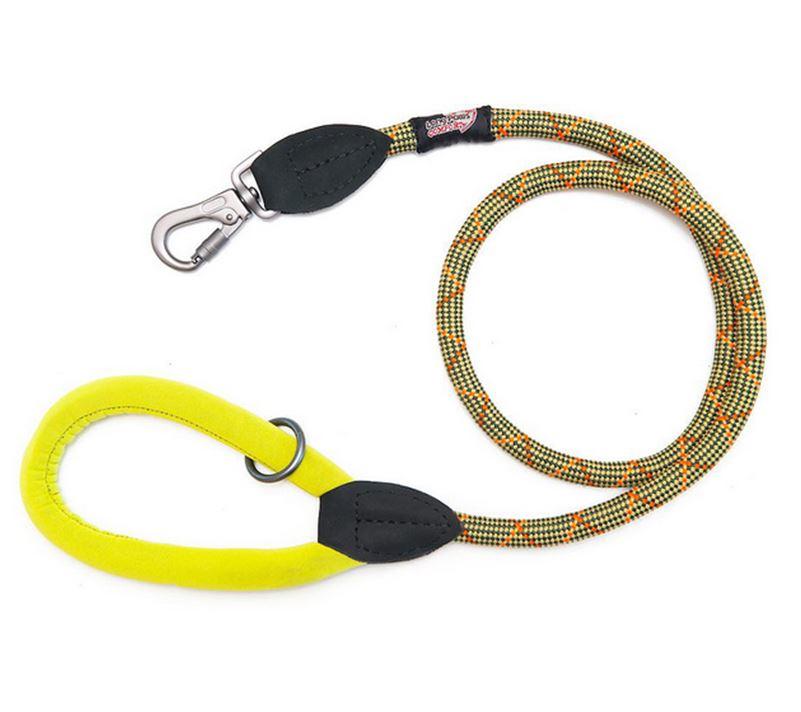 Long Paws Comfort Rope Leash For Dogs Green