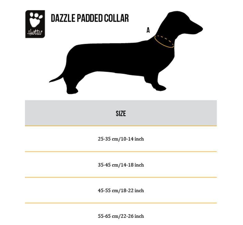 Hurtta Lifeguard Dazzle Dog Collar Size Chart