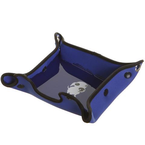 DOOG blue neoprene dog water bowl assembled