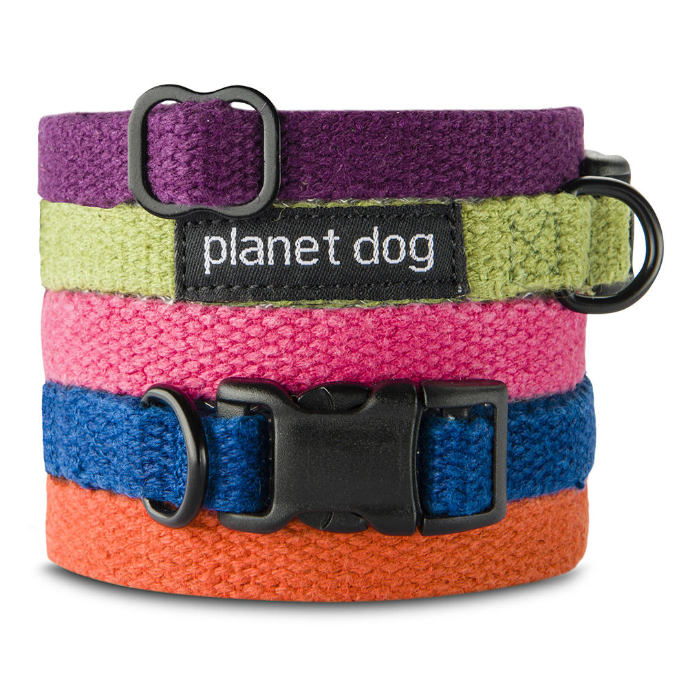 Planet Dog Flat Hemp Dog Collars