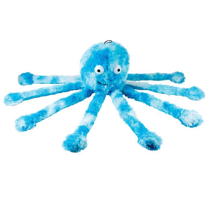 Gor Pets Reef Octopus Soft Squeaky Dog Toy - Blue