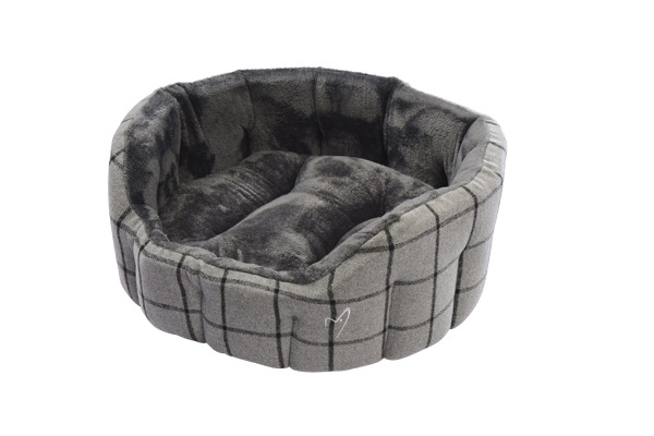 Gor Pets Camden Deluxe Dog Bed Grey Check