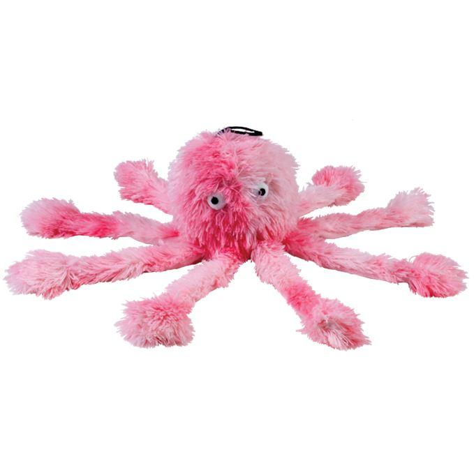 Gor Pets Reef Octopus Soft Squeaky Dog Toy - Pink