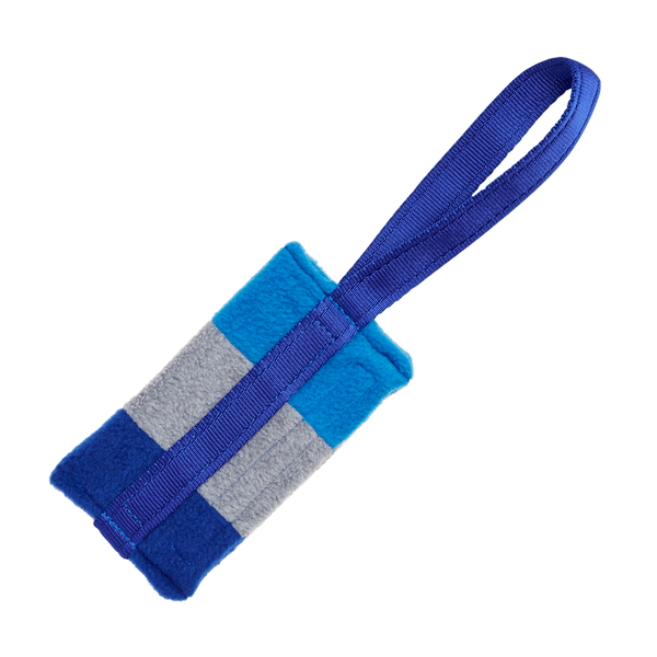 Tug-E-Nuff Food Bag Standard - Blue/Grey/Light Blue Fleece