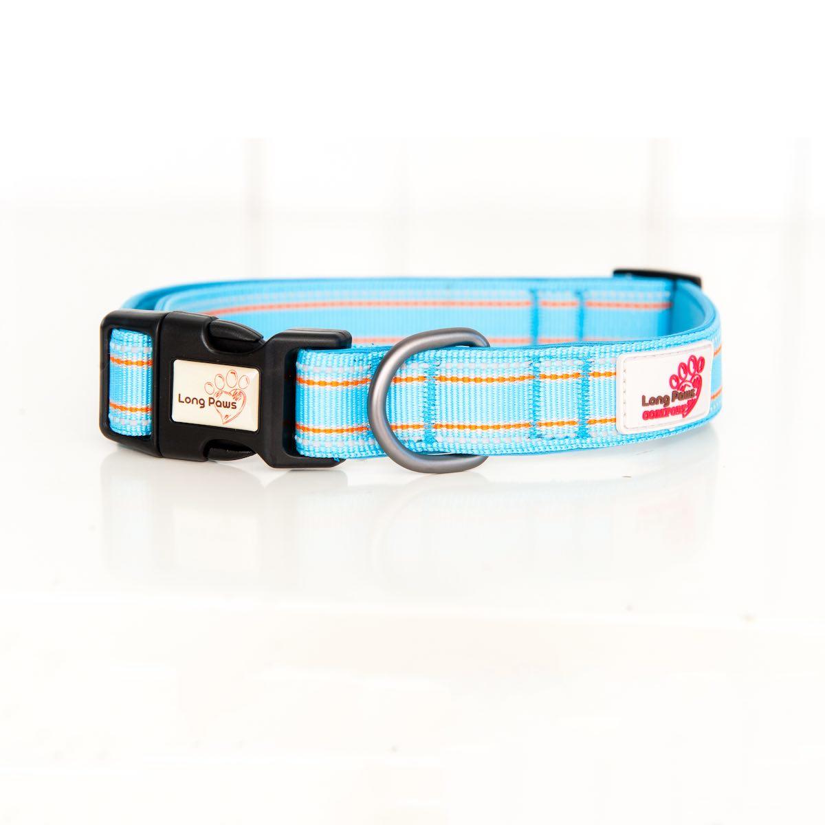 Long Paws Comfort Padded Collar Blue