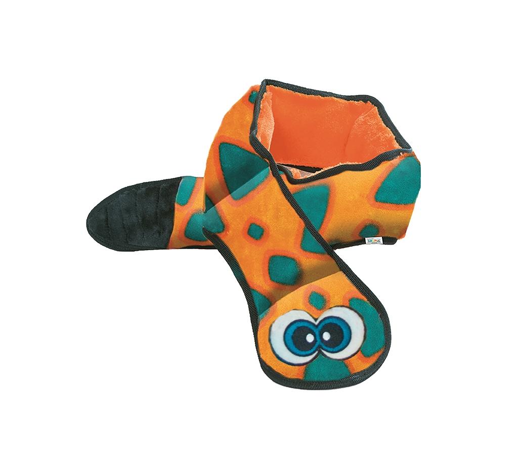Outward Hound Invincibles Snakes Durable Soft Dog Toy - 6 squeak