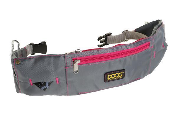 DOOG Walkie Belt For Dog Walking - New - Grey/Pink