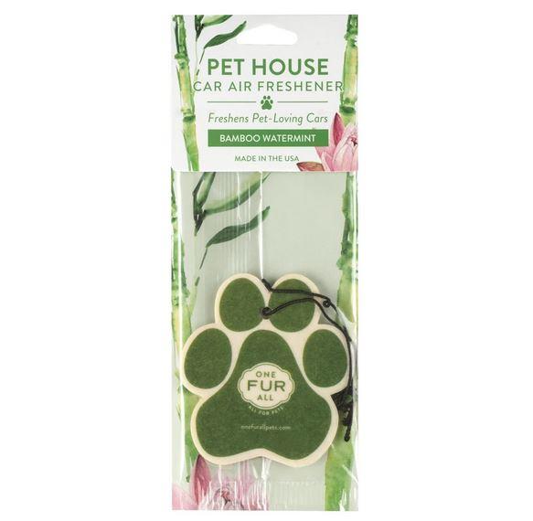 Pet House Car Air Freshener - Bamboo Watermint in Packet