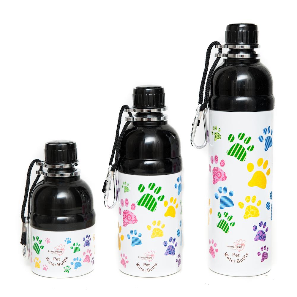 long paws pet water bottle 3 sizes