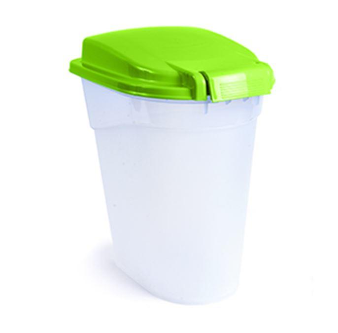 Petface storage container for dry pet food and bird seed - green