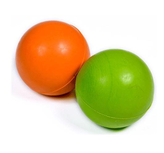 Petface Solid Rubber Ball Orange or Green