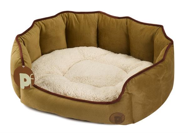 Petface Country Oval dog bed -Taupe