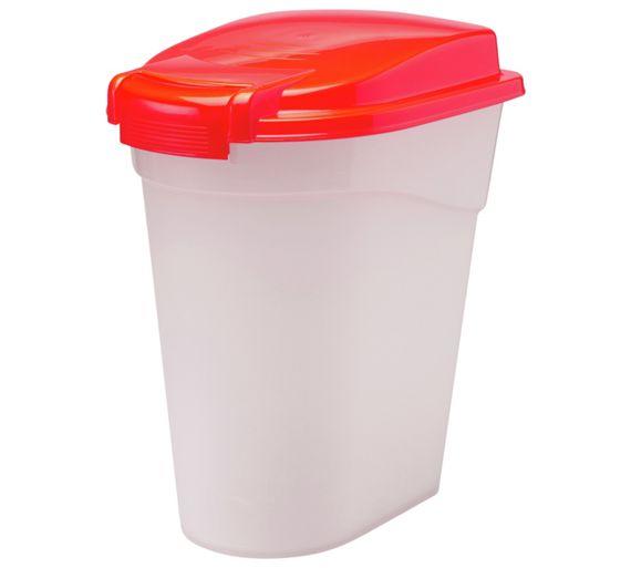 Petface storage container for dry pet food and bird seed - red