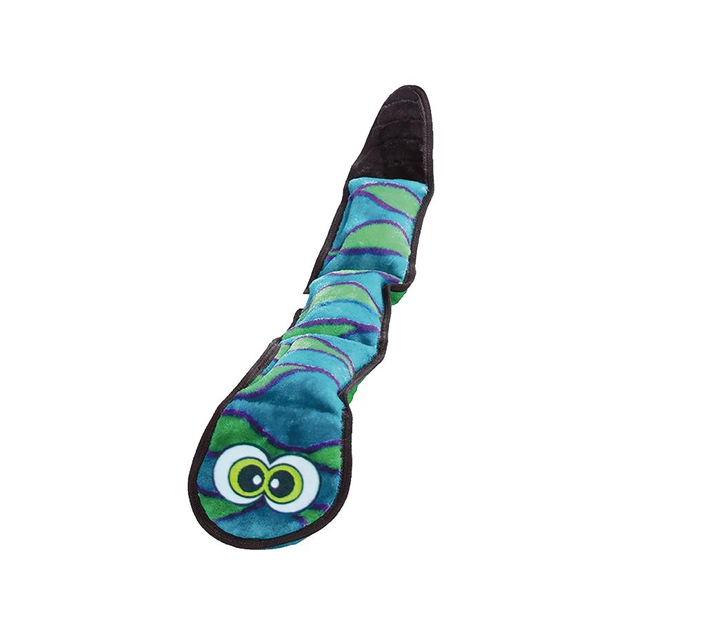 Outward Hound Invincibles Snakes Durable Soft Dog Toy 3 squeak