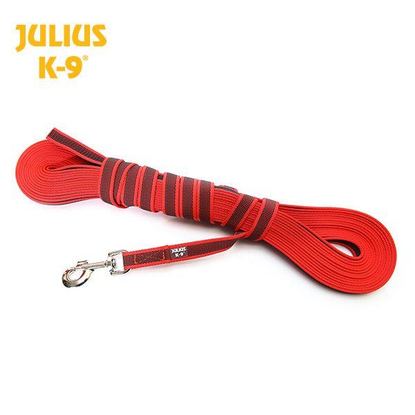 Julius K9 Super Grip Anti Slip Training Lines For Dogs - No Handle Red 10m