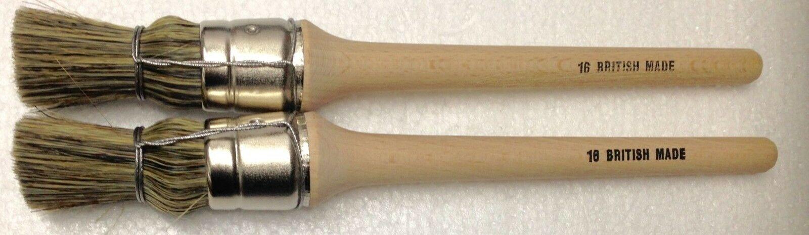 Glue Brush Hoof Oil No 16 Sudds Suds Parts Cleaning Dust Brush British Pack of 2