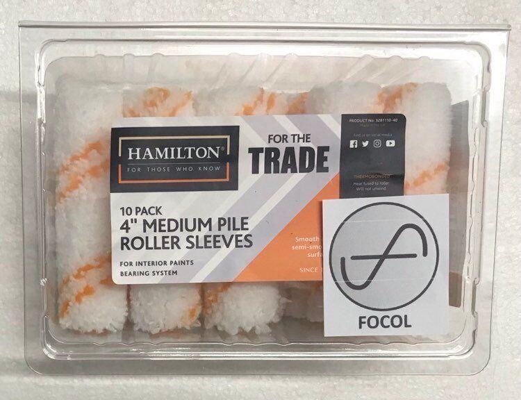 Hamilton For The Trade Mini Emulsion Roller Sleeves 100mm 10 Piece