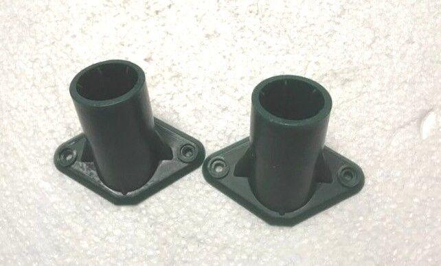 2 Plastic Broom Bracket Sweeping Brush Support Stay 15/16" Shaft Handle 2 Hole