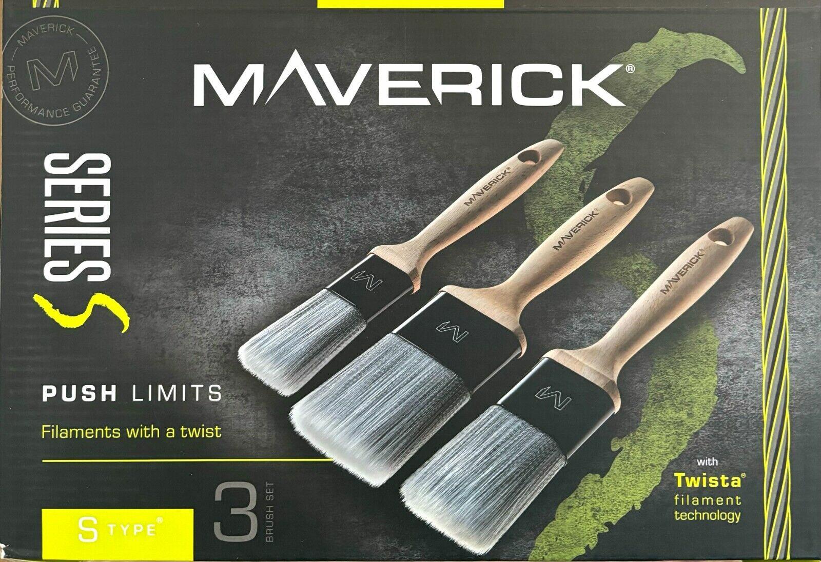 Coral Maverick Synthetic Brush Set 3 Piece Details