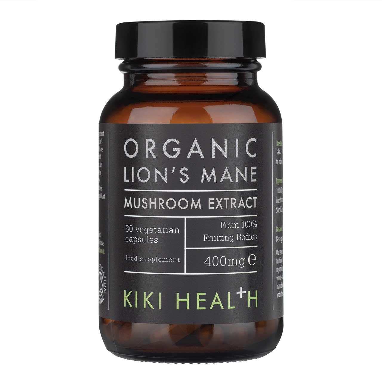 mane mushroom organic extract lion kiki health vegicaps lionsmane lions supplements manes strawberry