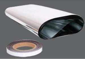 roll of reflective foil and magnetic tape