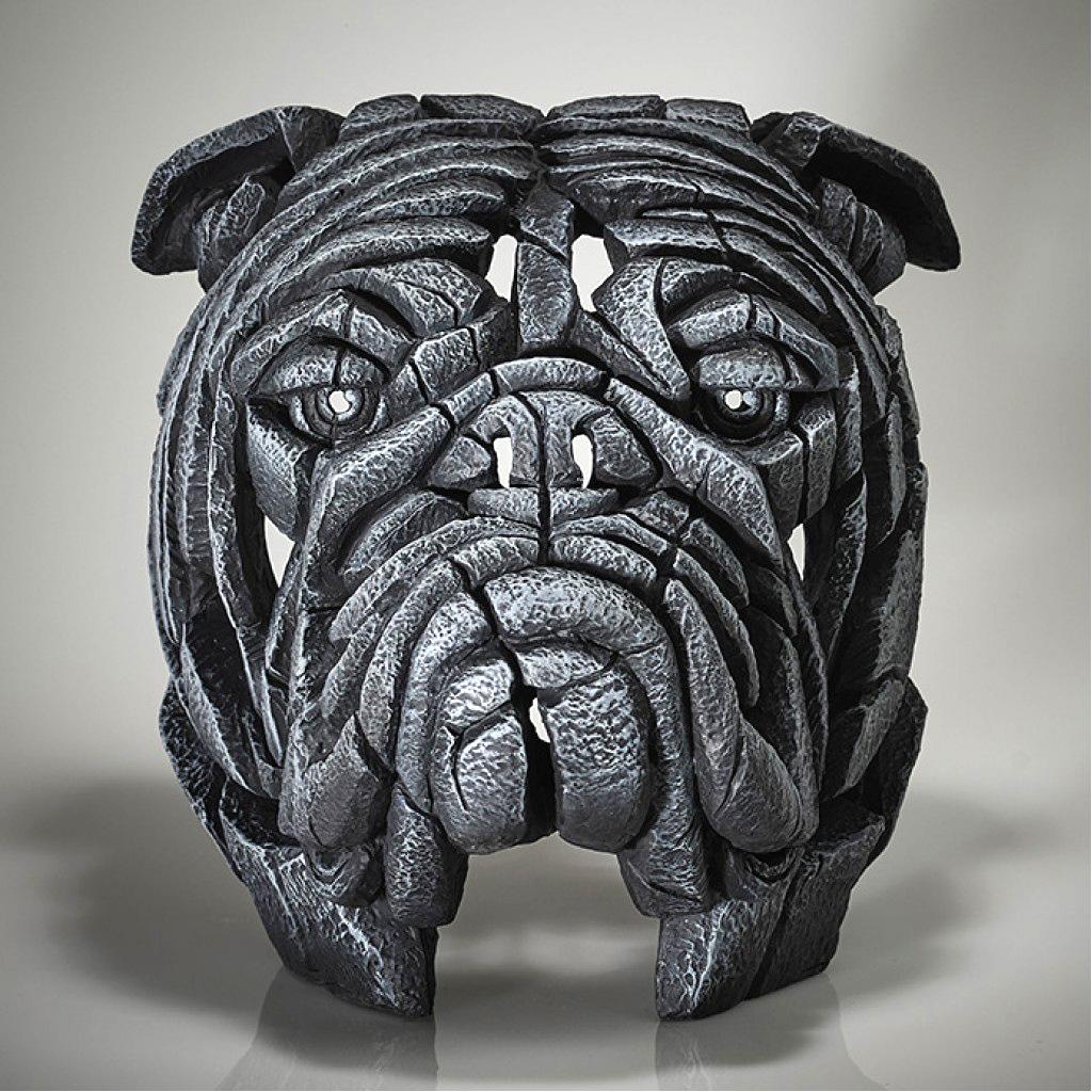 Bulldog Bust - Earl grey - EDGE Sculpture EDB13GY