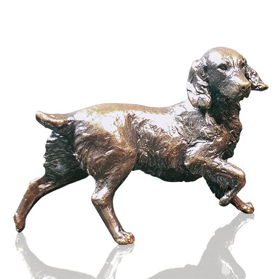 Springer Spaniel - Bronze Dog Sculpture - Michael Simpson - small 1151