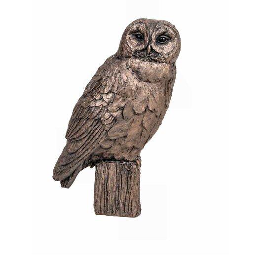 Tawny Owl - Bronze Bird Sculpture - Harriet Dunn - Frith HD095