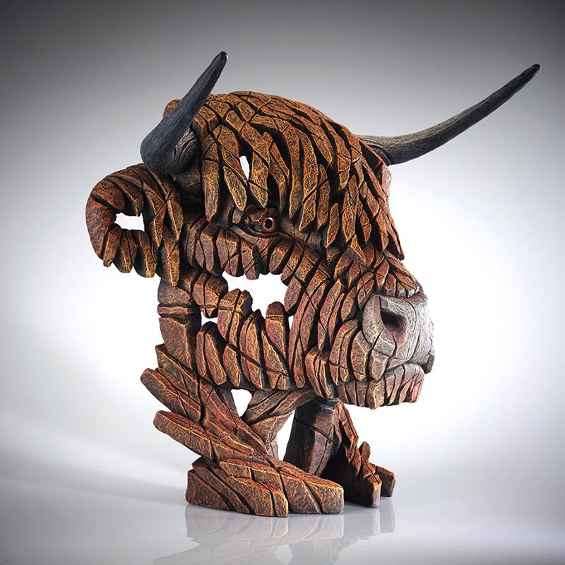 Highland Cow Bust - EDGE Sculpture EDB30