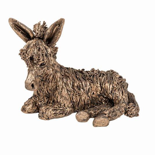 Sadie - Donkey Sitting - Bronze Sculpture-Veronica Ballan VB095