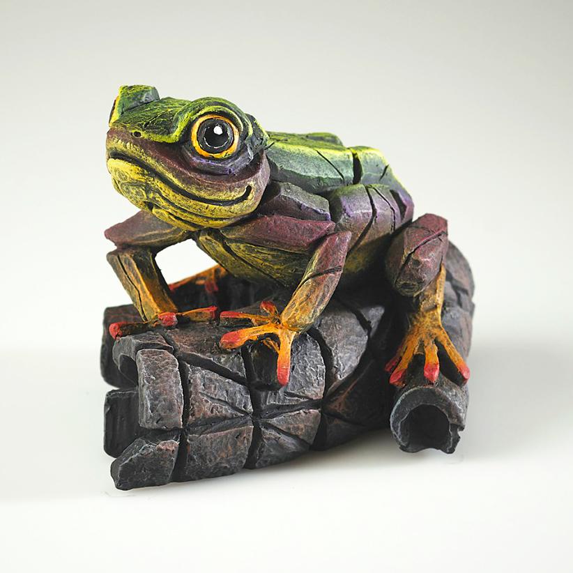 African Tree Frog - Rainbow Green - EDGE Sculpture ED43RG Matt Buckley
