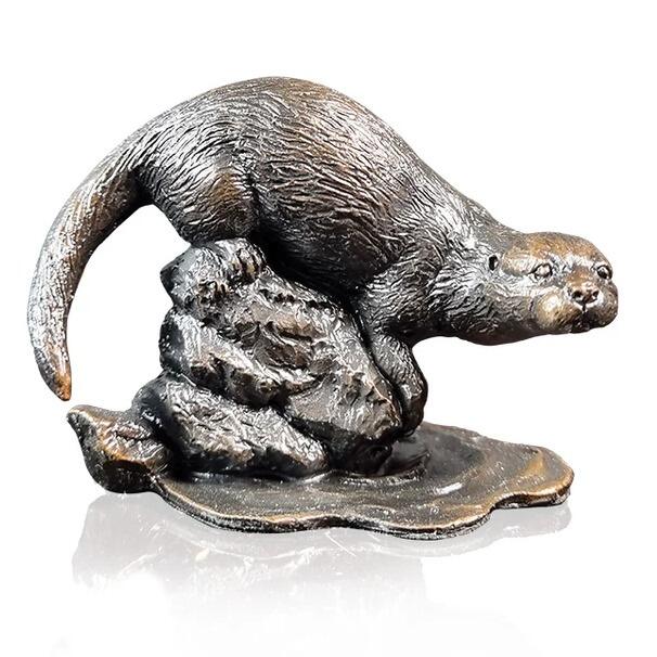 Otter by Keith Sherwin - Bronze Sculpture - small 1213