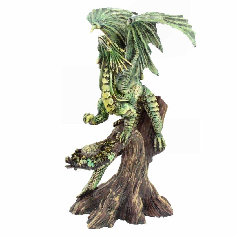 9 cm Resina Nemesis Now Set of 2 9cm Green Woodland Dragon Figurine Forest Fledglings-Set di 2 statuine di Drago Colore: Verde